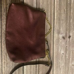 A New Day Metallic Crossbody Purse with gold Chain